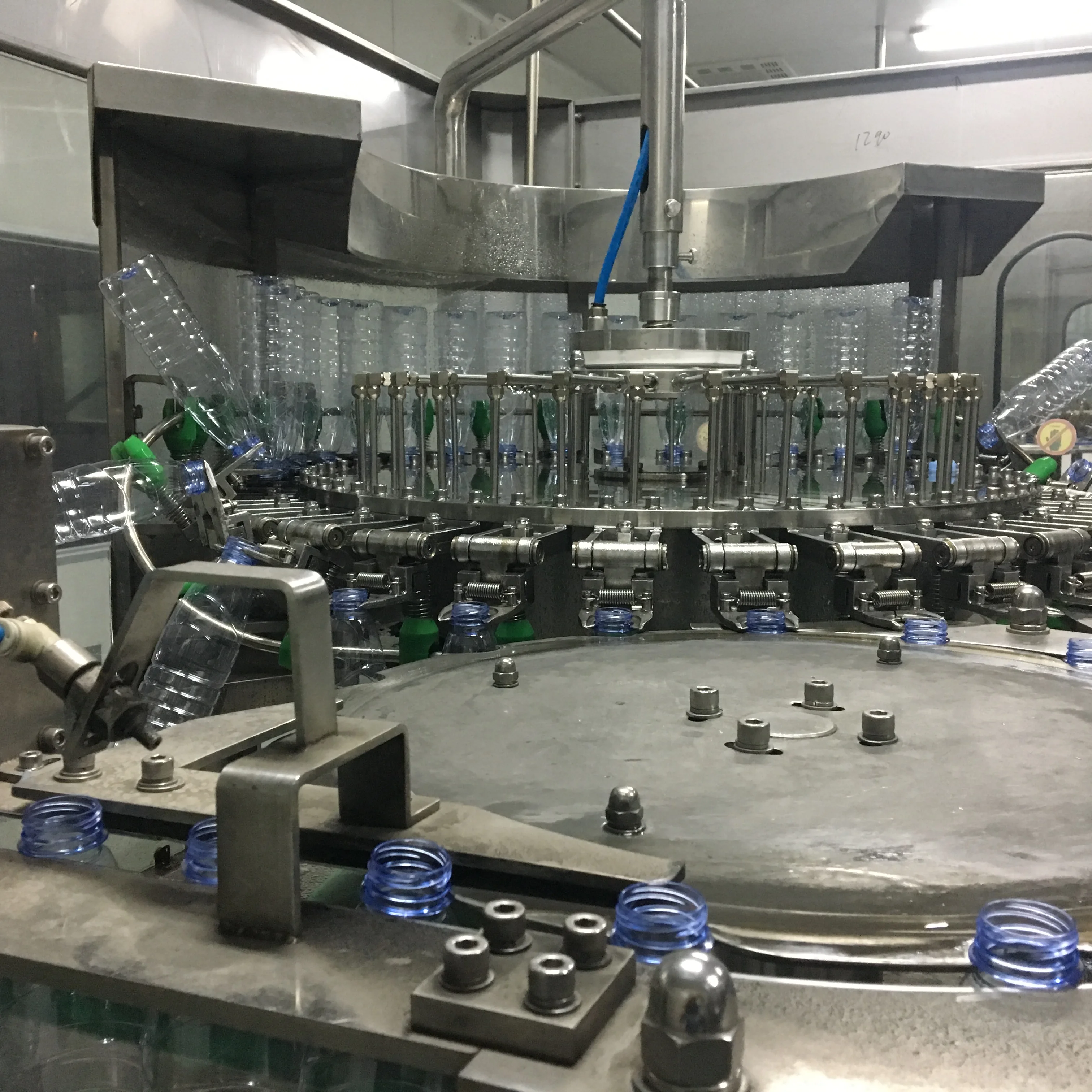 Fully automatic pure water bottling machine monoblock washing filling capping 3 in 1 machine