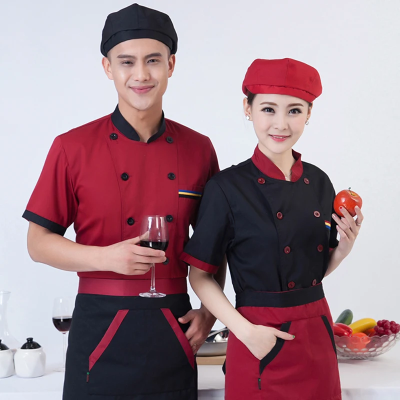  Оптовая продажа униформа шеф-повара TONGYANG для ресторана и кухни дышащая двубортная рубашка рабочая одежда логотип на заказ