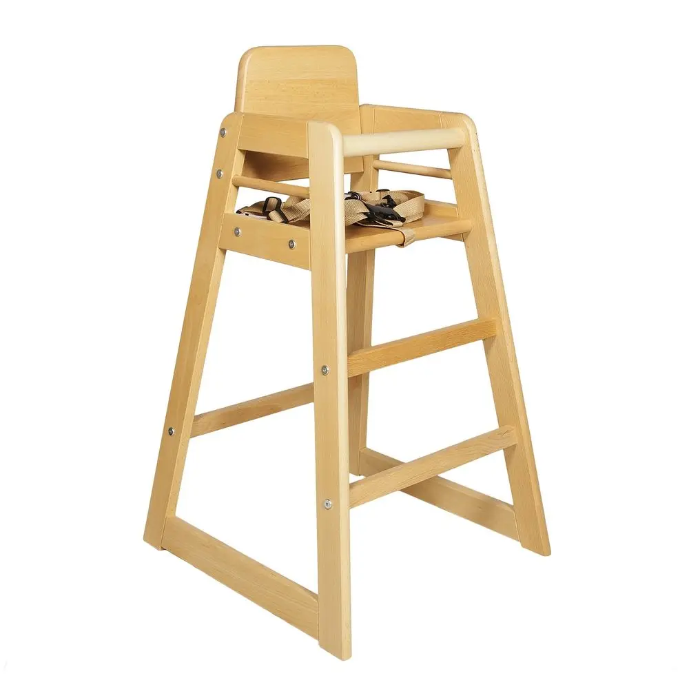 Safety Customized Design Wooden Baby Sitting High Chair