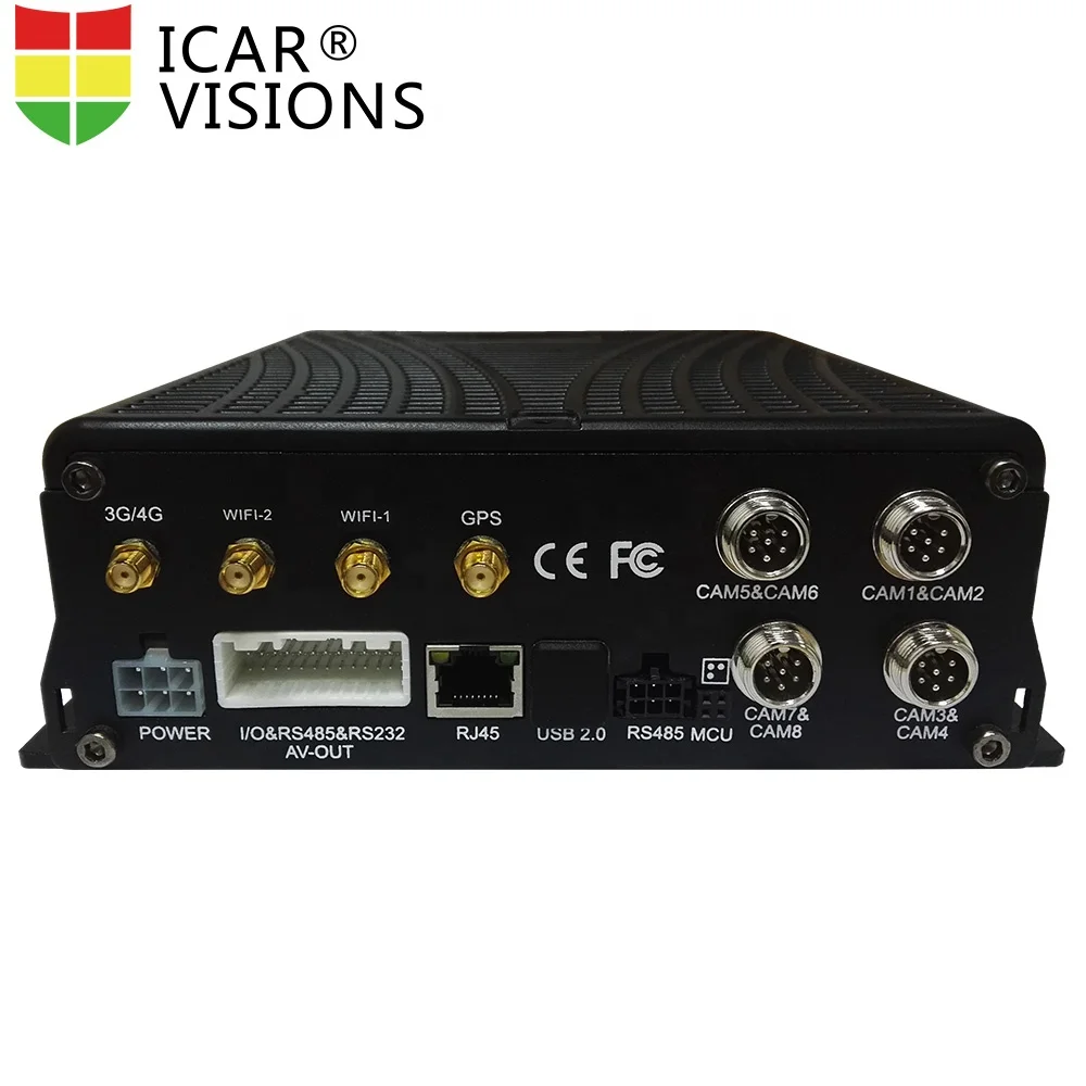 
High quality 2TB HDD 4G network GPS wifi output full hd 1080P vehicle blackbox dvr 