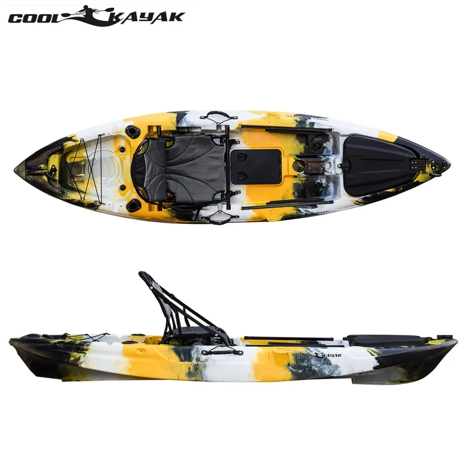 NEW!!! Best quality fishing kayak plastic boat single sit on top sea kayak
