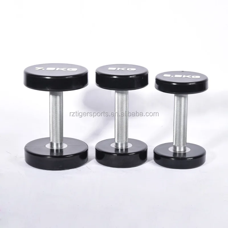 Высококачественная гантеля из полиуретана с круглым наконечником