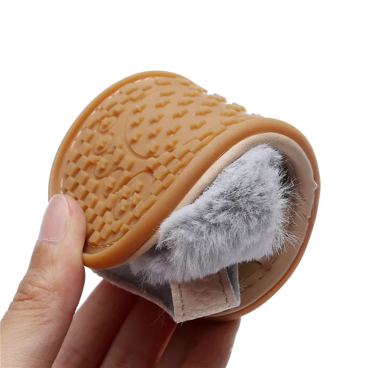 Soft Fur Hairy Sandals Shoes Summer Baby Girl Sandals Baby Infant Toddler Rubber Anti-slip Princess Baby Shoes for Girl Sandals