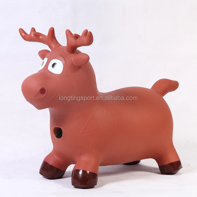 
Pvc Moose jumping toy hopper jumping bouncy animal for sale 