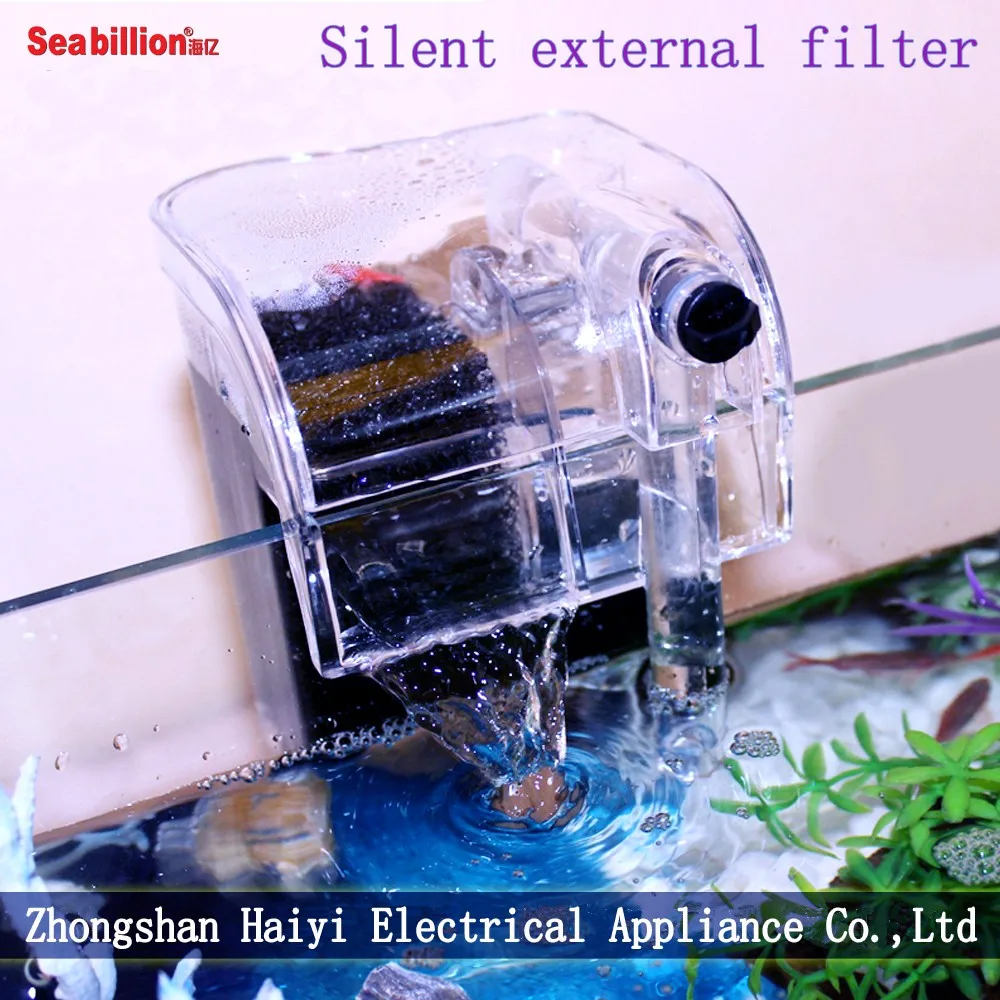 Filtering oxygen-supplying aquarium fish tank external water filter