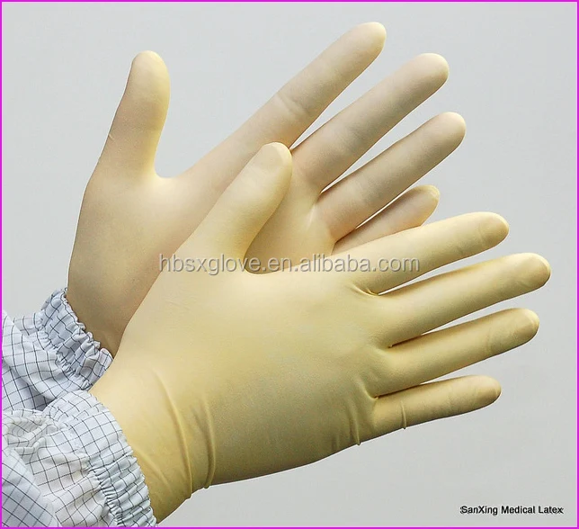 
ansell surgical gloves sterile latex disposable medical CE hand rubber 