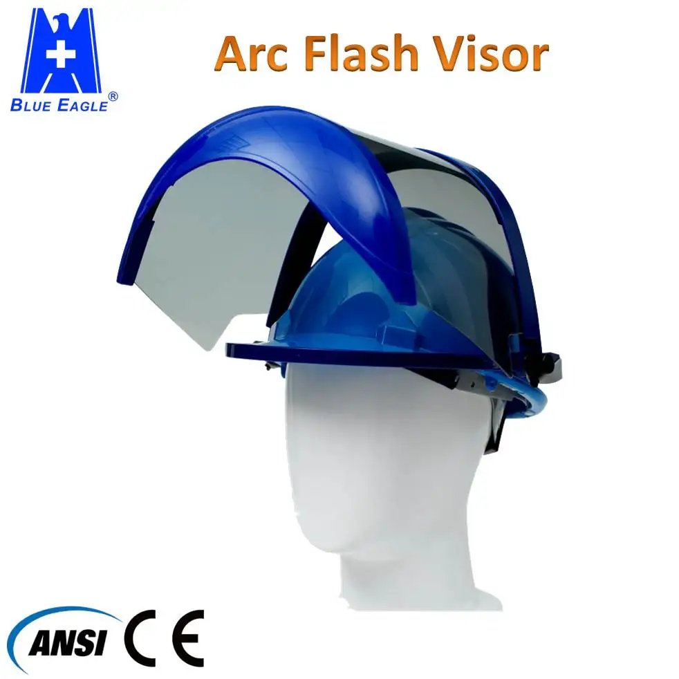 Blue Eagle Arc Flash Protection Safety Helmet Visor With Chin Guard