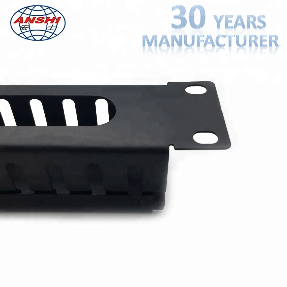 Анши 1U 19 дюймовое металлическое горизонтальной поверхности кабель управления