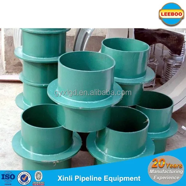 Waterproof rigid pipe sleeve through wall and concrete