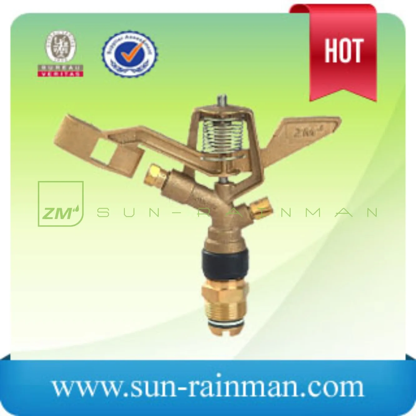 3/4'full Circle Irrigation Farming Brass Metal Impact Sprinkler