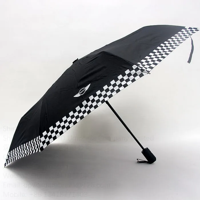 Auto 3 fold umbrella logo folding umbrella custom logo popular umbrella auto