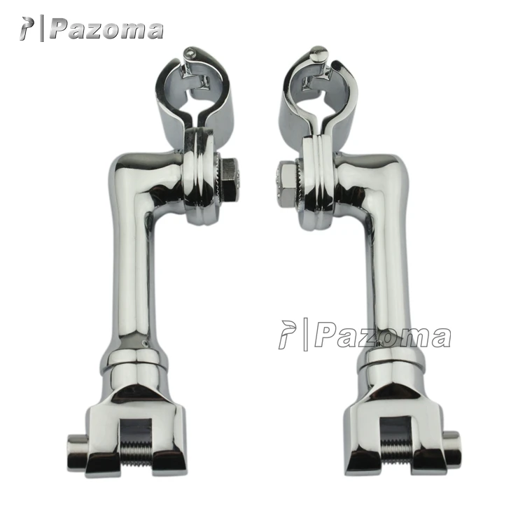 ZJMOTO chopper cruiser motorcycle footrest bracket mounting bracket for bicycles for Harley Davidson / Honda / Yamaha / Kawasaki