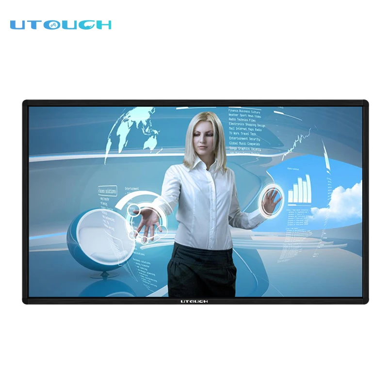 55/65/75/86 inch wholesale price all in one touch screen interactive smart whiteboard with TV function for school