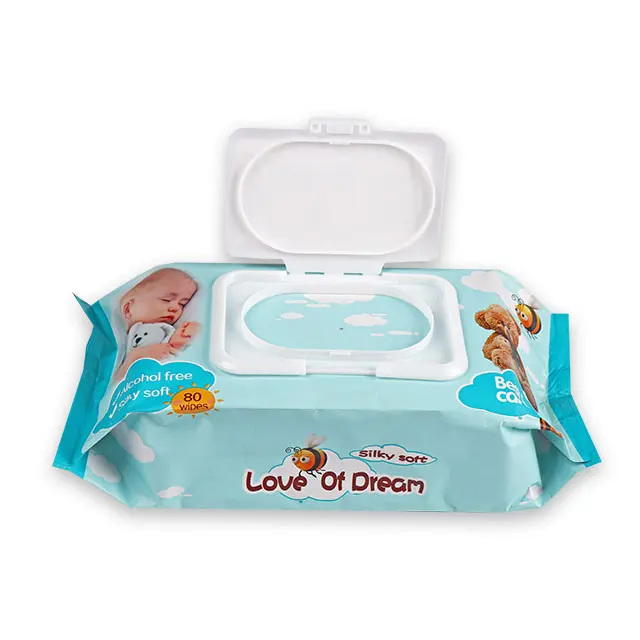 Alcohol Free Non-woven Material hand wet cleaning  wipes