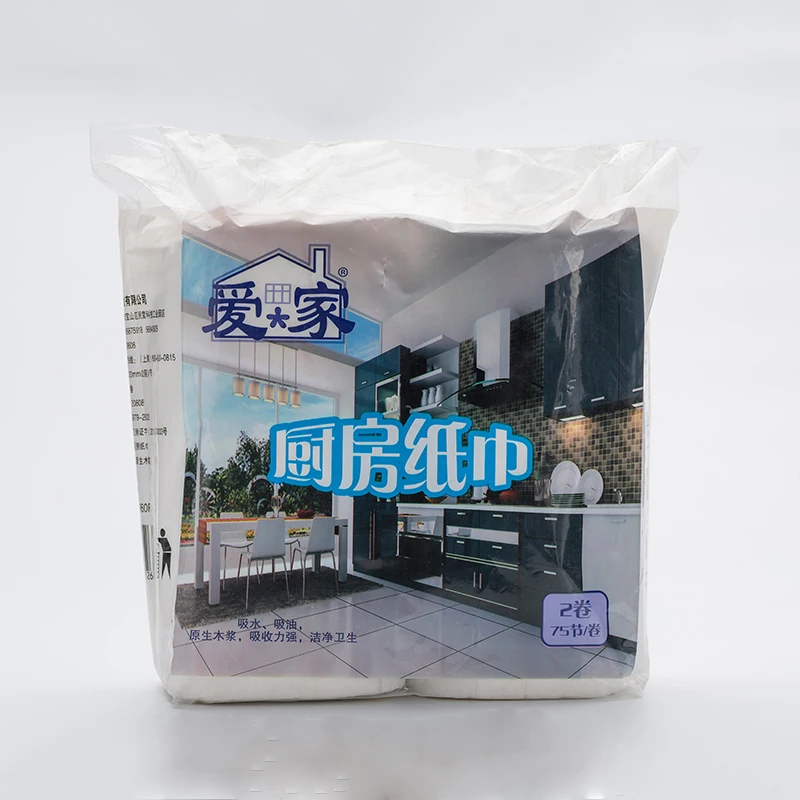 Лучшее качество, оптовая продажа, Белое бумажное полотенце с тиснением