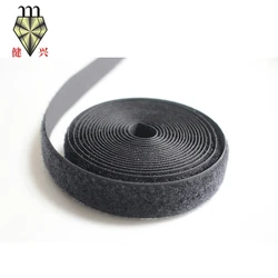 OEKO-TEX 100 HOOK AND LOOP TAPE FACTORY , 12.5MM-180MM big size hook loop tape, big stock for black and white, colors customized