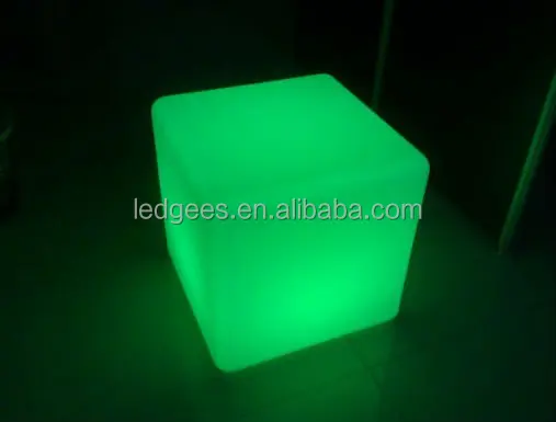 50x50x50cm magic change color plastic led cube chair LED chair LED cube