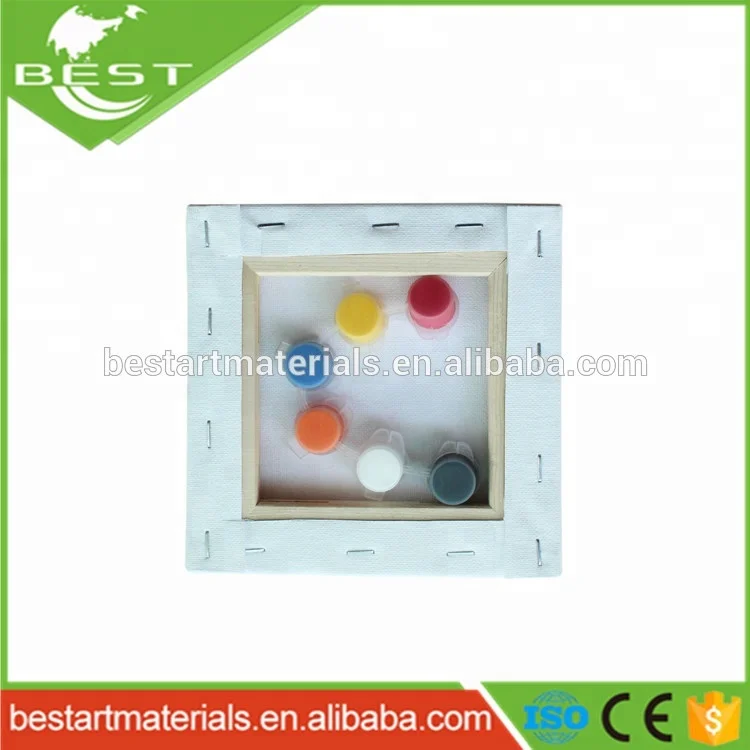 20*20 cm white 280 g cotton blank stretched  canvas framed for oil and acrylic painting