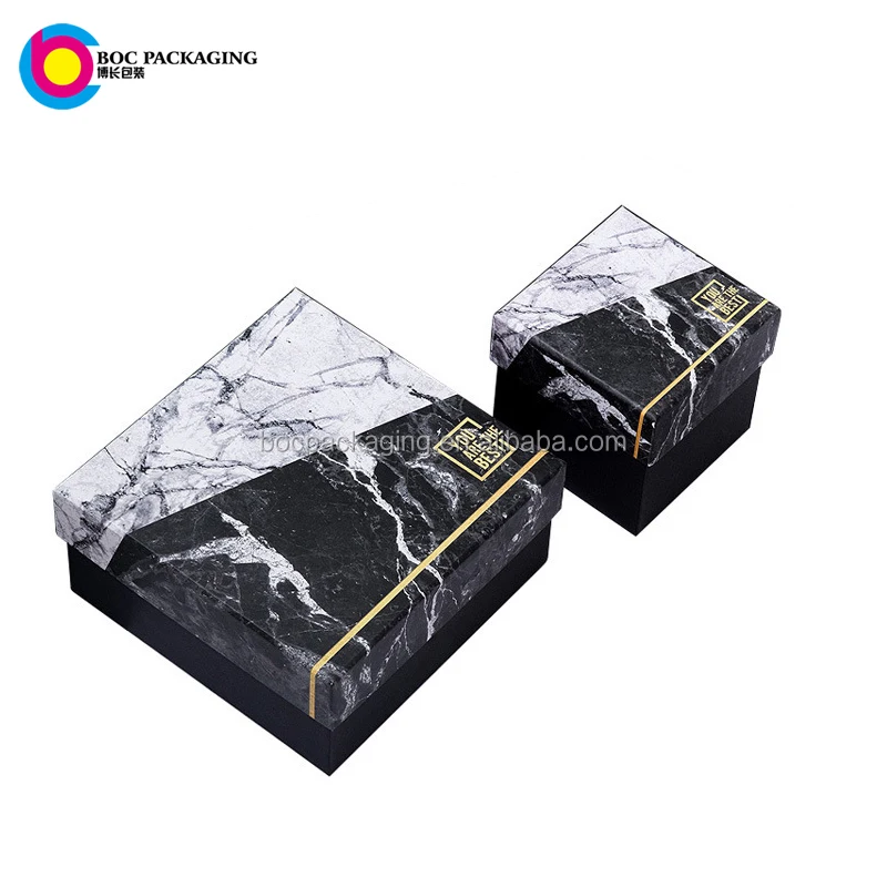LOW MOQ NO MINIMUM custom made marble gift box