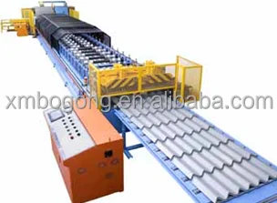 Step tile making machine glazed tile panel making machine metal tile forming machine