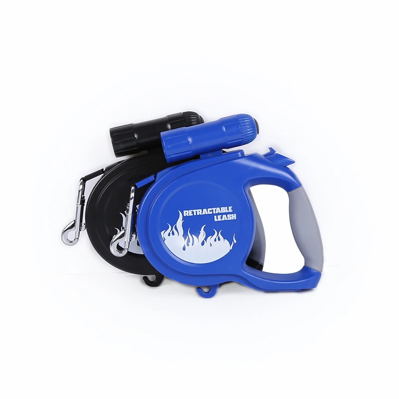 
5 Meter Length Retractable Leashes Leads for Big Dog and Pet, with Led Flashlight dog car leash 