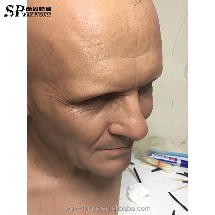 Hyper relistic full size wax figure, robots wax figure, realistic famous women statues