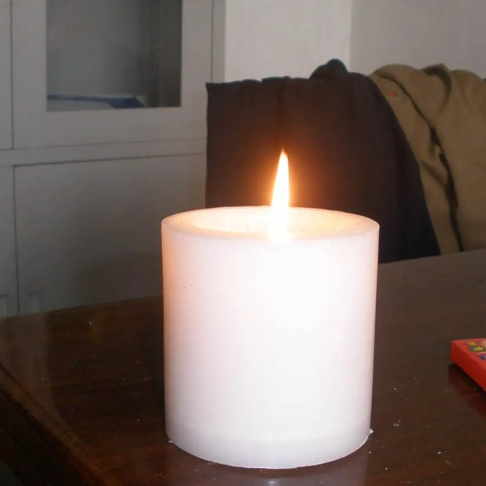 Competitive price ivory church pillar candle