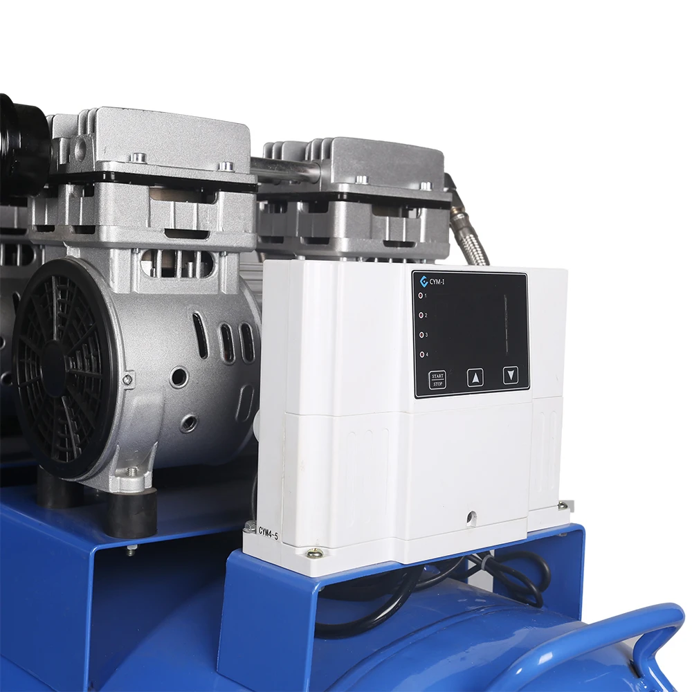 
Top manufacturer portable 8 bar 4 cylinder 100l oil free spray painting quiet silent air compressor 