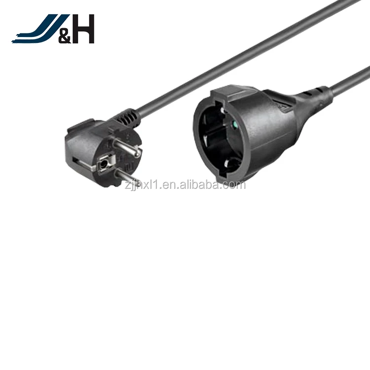 H07RN-F European waterproof outdoor extension cord 2 pin European standard plug in AC power cord