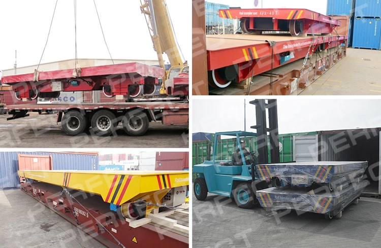 Motor trolley with cable drum/industrial trolley on rails