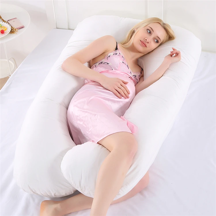 
Chinese Supplier Hot Sale 100% Cotton U Shape Pregnancy Pillow 