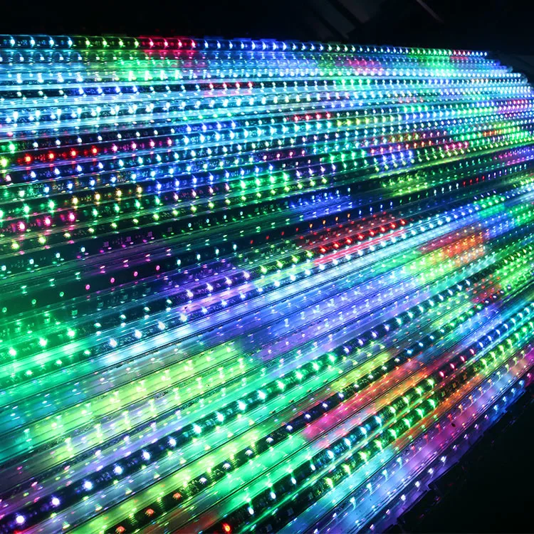 Торговая гарантия Рождественский dmx светодиодный Метеоритный свет 30 мм 8 пикселей 16 Видео 3D Светодиодная