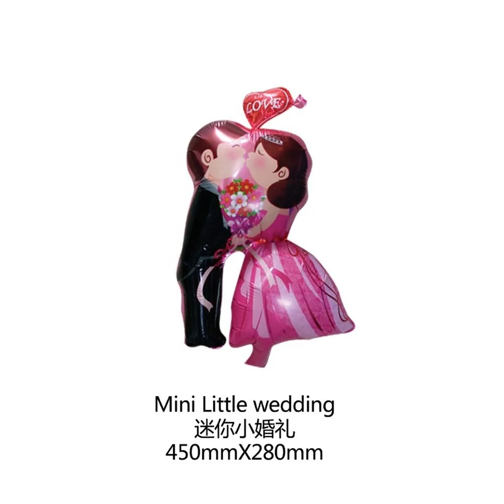 Wedding supplies festive atmosphere decoration rose flower  aluminum foil party balloons