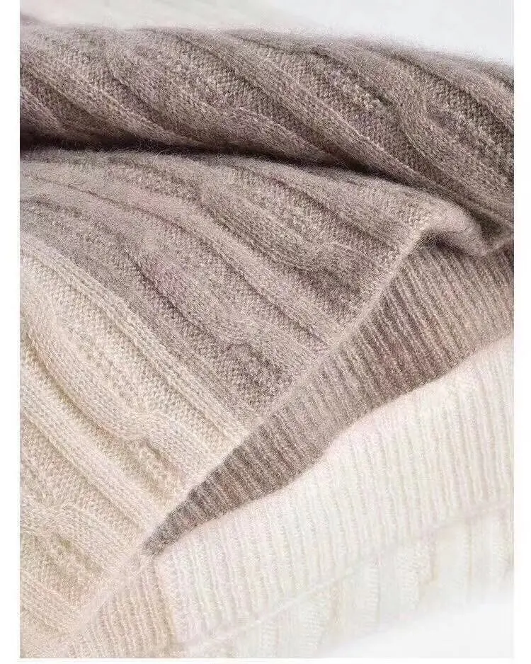 Зимний Элегантный двусторонний монгольский шарф из 100% кашемира