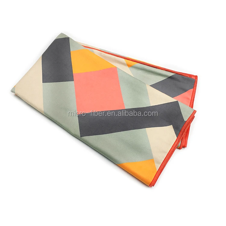 Высококачественное Полосатое впитывающее полотенце из микрофибры с индивидуальным принтом