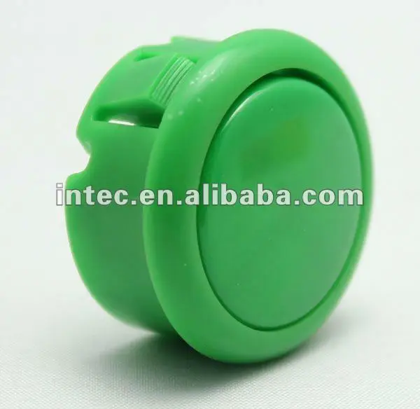 30mm red plastic push button switch Momentary arcade game machine push button