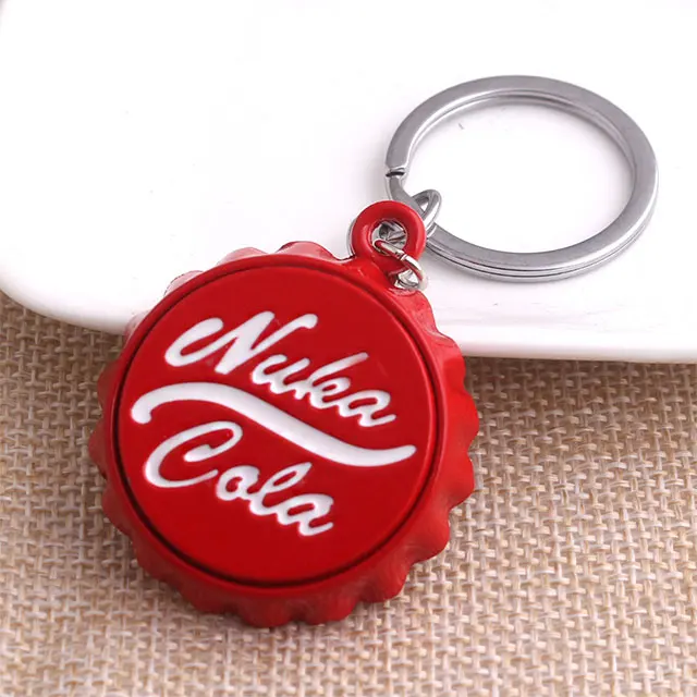 Designs Logo Fallout Nuka Cola Beer Bottle Opener Keychain Key Chain