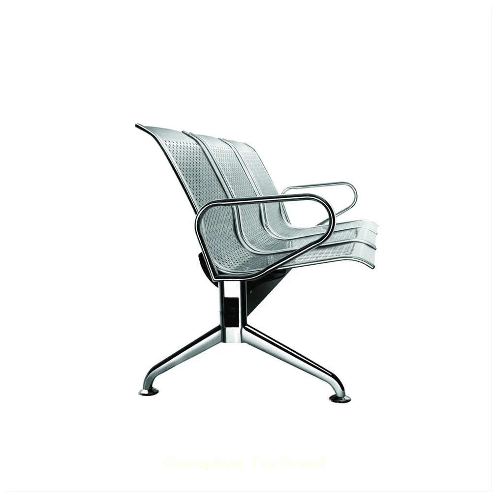 Stainless steel bench chair 3 seater waiting seating SJ629C
