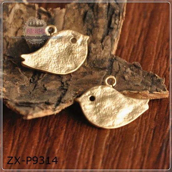 Bird Silver Charm, Animals Charm, Lovebird Love Birds Pendant Dove Charms ZX-P9314