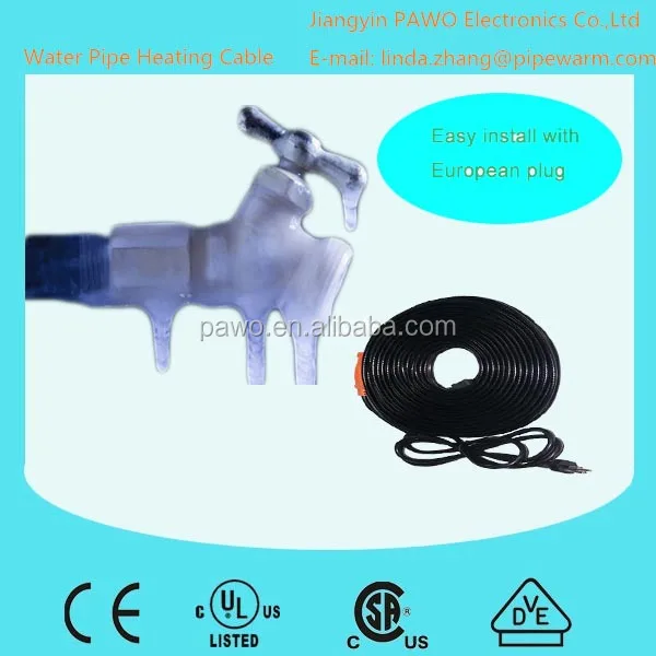 Нагревательная лента для водопроводных труб с термостатом, нагревательный кабель, нагревательный кабель для труб