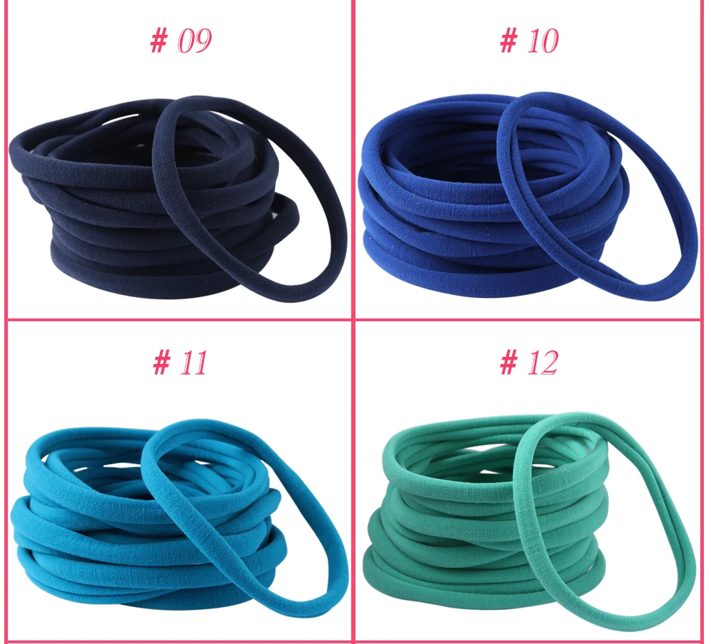 50pcs/lot , 1cm Mini Nylon Elastic Bands Girl Hair Accessories Kid Ponytail Holder Children Fashion DIY Handmade Headwear