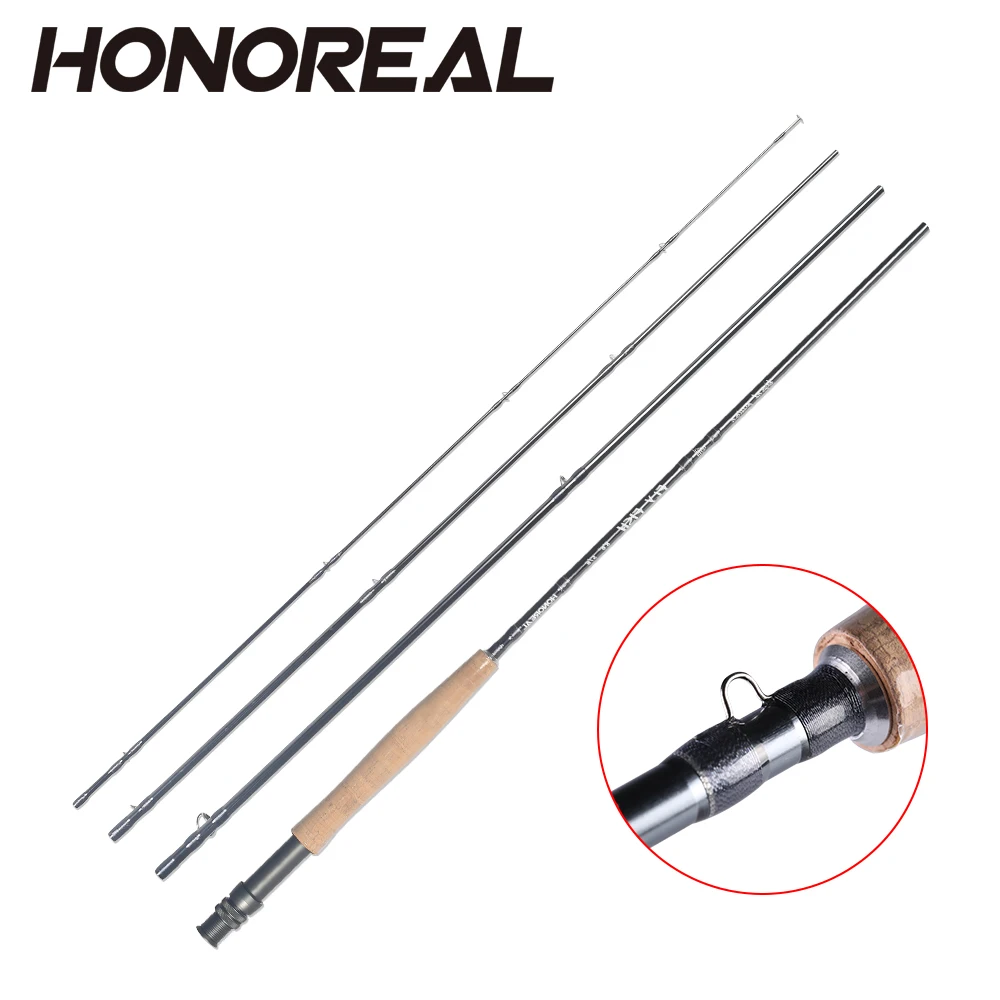 HONOREAL Carbon Fly Rod Fly Fishing Pole for Salmon