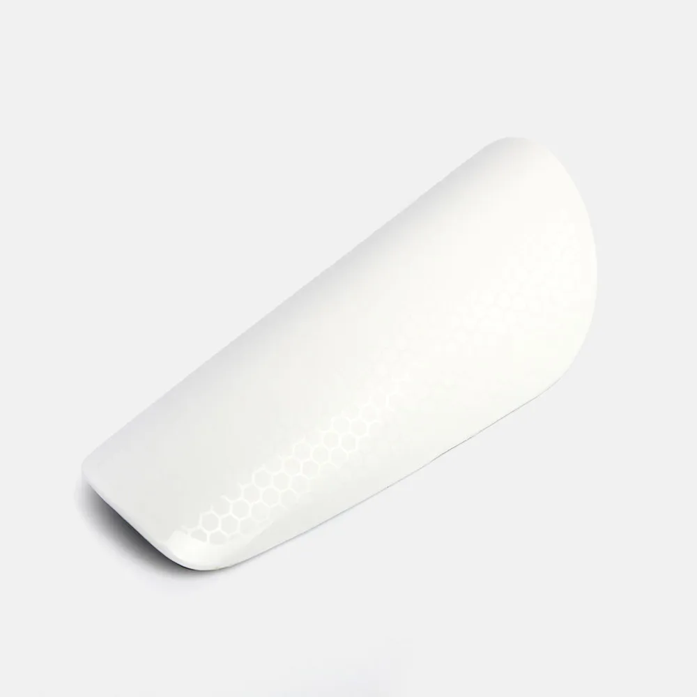 Best Selling Blank White Honeycomb Surface Lightweight Safety Mini Football Soccer Shin Guard Pads