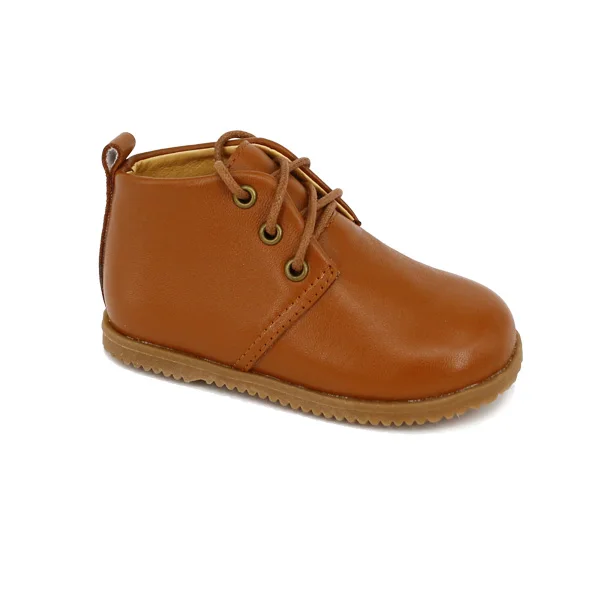 OEM Guangzhou Manufacturer Genuine Leather Navy Baby Boots Shoes with Hard Sole
