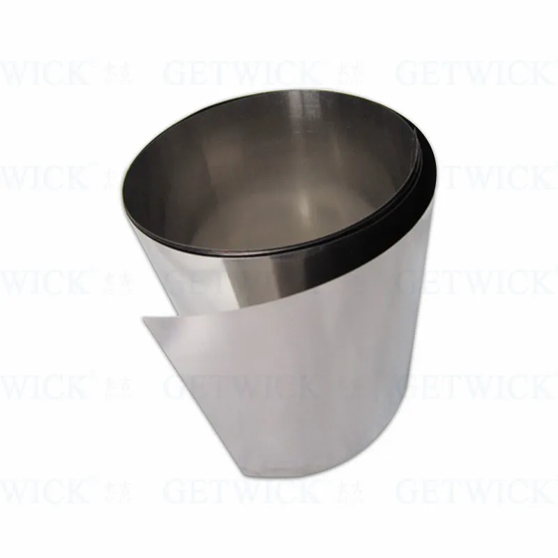 Вольфрамовая лента высокой чистоты 0,01 мм Вольфрамовая фольга 99.95% вольфрамовые полоски