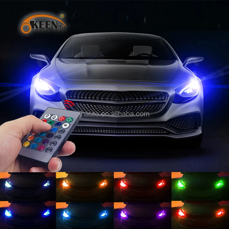 KEEN wholesale 12V LED bulb 5050 6smd t10 RGB silicone bulbs car led interior light with RF remote for decoration