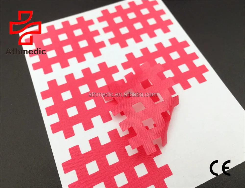 2022 Athmedic cure Sport Medical Therapy Physio Premium Acupuncture 6pcs Spiral cross Tape Pain Relief patches