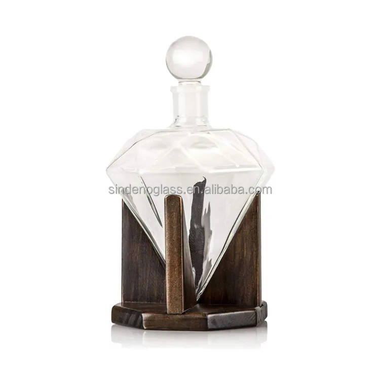 1000ml Glass Diamond Glass Bottle Decanter Whiskey Wine Decanter