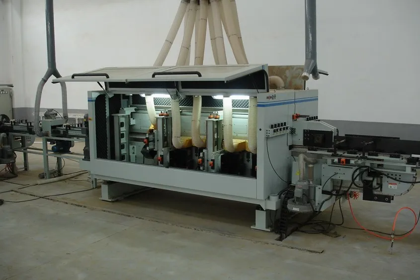 
laminated wood floor equipment double end tenoner 
