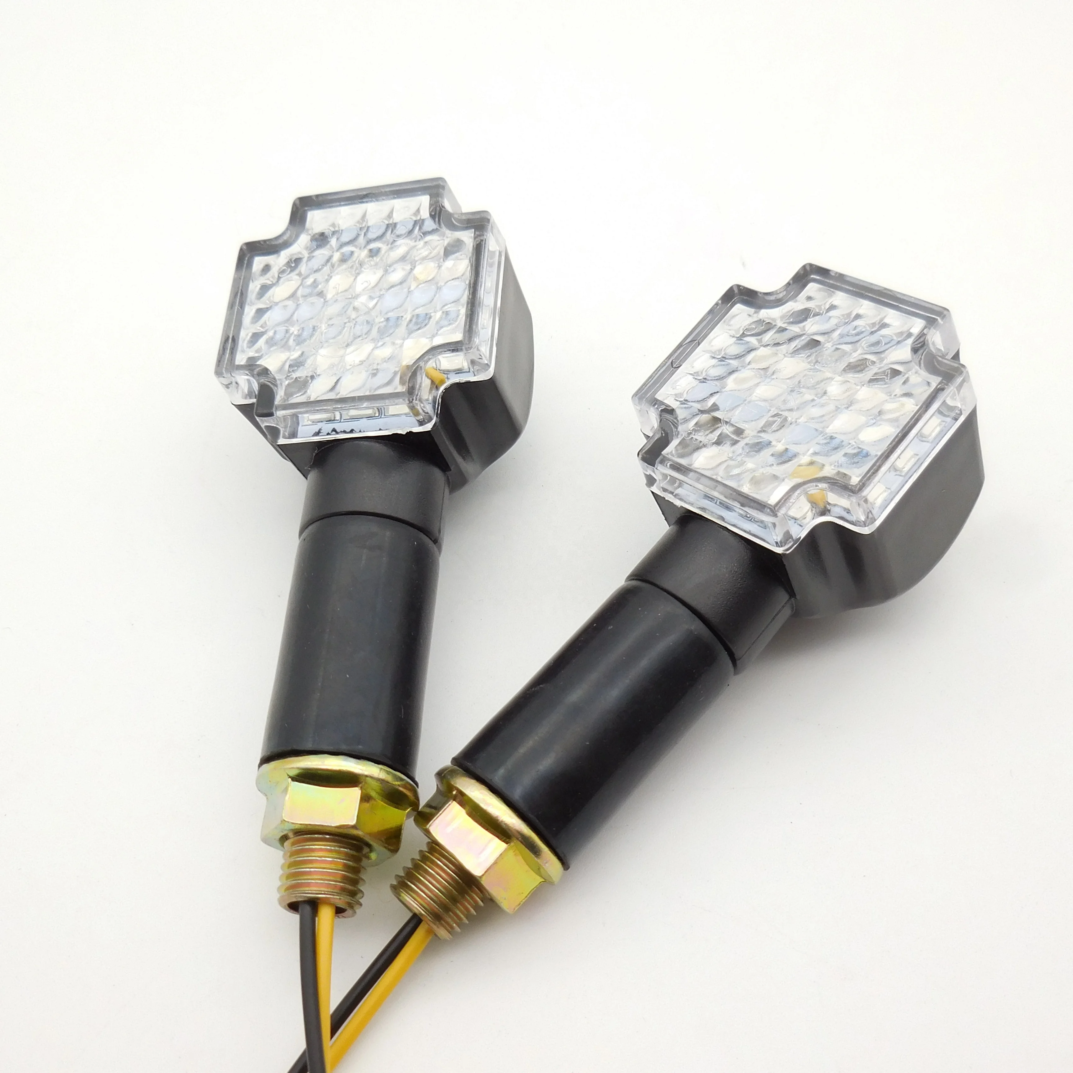 Universal Motorcycle LED Turn Signal Light Indicator Blinker Motorbike Scooter Turn Lamp Amber Smoke Lens